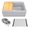 Nantucket Sinks 30-inch Reversible Workstation Granite Composite Apron Sink with Accessory Pack PR3020-APS-G - alternate 4